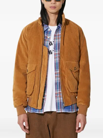 Baracuta G9 Cord Af Pocket Harrington Jacket In Brown