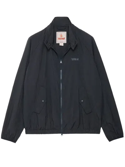 Baracuta G9 Harrington Fraser Tartan Jacket In Black