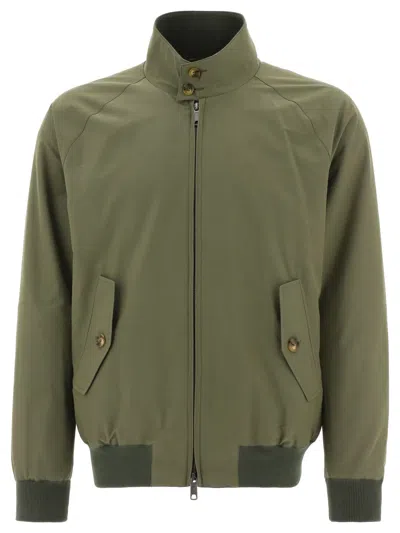 Baracuta G9 Harrington Green Polyester Bomber Jacket