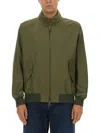 Baracuta G9 Harrington High Collar Jacket In Green