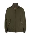 Baracuta High Neck Panelled Jacket In Green