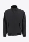 Baracuta Classic Black Bomber Jacket With Snap Button Closure In Black