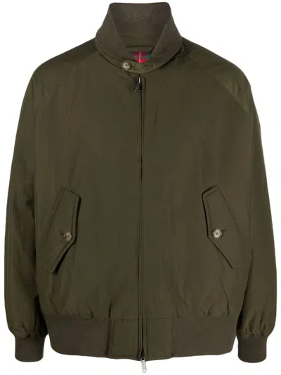 Baracuta G9 Harrington Zip-up Bomber Jacket In Green