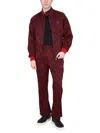 Baracuta Pattern High-necked Casual Jacket In Red