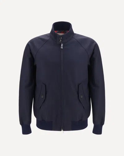 Baracuta G9 Melton Jacket In Blue