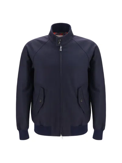 Baracuta G9 Melton Jacket In Blue