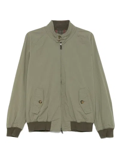 Baracuta G9 Seersucker Bomber Jacket In 612 Green