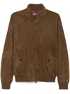 Baracuta Suede Jacket In Brown