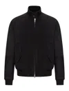 Baracuta G9 Suede Jacket In Black