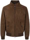 Baracuta Bomber Jacket Checked Lining In Green