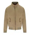 Baracuta G9 Suede Storm Bomber Jacket In Brown