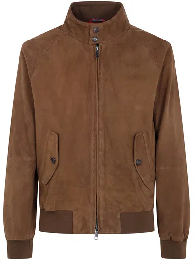Baracuta "g9 Suede" Sweater In Brown