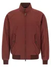 Baracuta Zip High-neck Jacket In Red