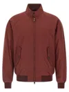 Baracuta Zip High-neck Jacket In Red
