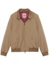 Baracuta Thermal Padded Jacket Ribbed Cuffs In Nude