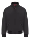 Baracuta Classic Black Bomber Jacket With Snap Button Closure In Black