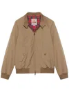 Baracuta Thermal Padded Jacket Ribbed Cuffs In Nude