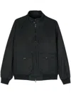 Baracuta G9 Waxed Pocket Cotton Jacket In Black