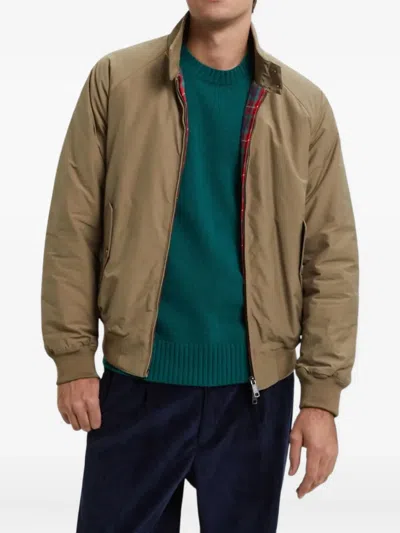 Baracuta G9 Zip Jacket In Brown