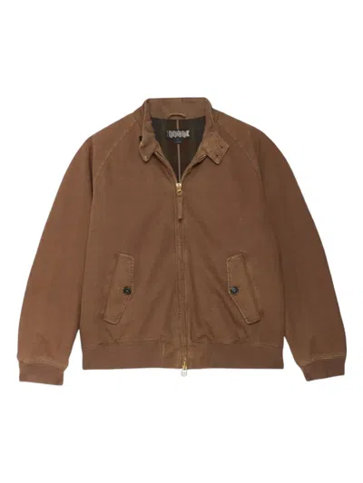 Baracuta G9 Zip Jacket In Brown
