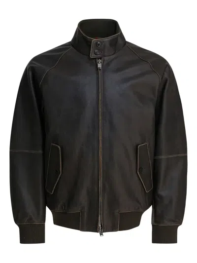 BARACUTA G9 ZIP TARTAN PANEL JACKET