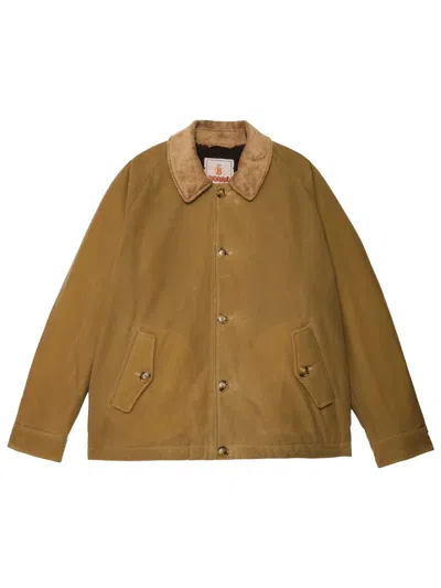 Baracuta Giacca Deck Cerata Tan In Neutro