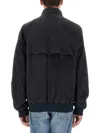 Baracuta Mens G9 Suede Harrington Jacket In Blue