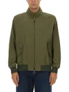 Baracuta G9 Harrington High Collar Jacket In Green
