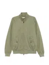 Baracuta Green Lightweight Stand Collar Jacket In Green