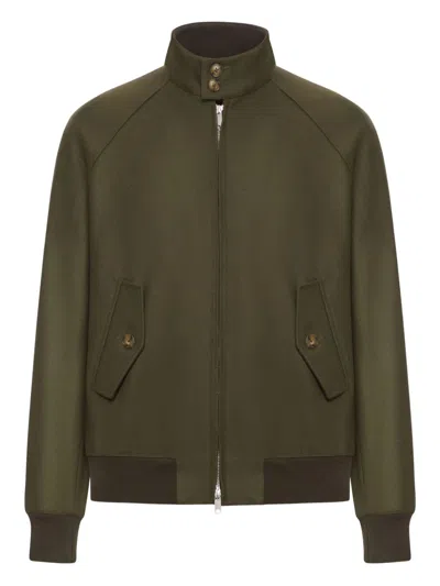 Baracuta G9 Harrington Green Polyester Bomber Jacket