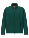 Baracuta Classic Bomber Jacket With Zip Closure In Green