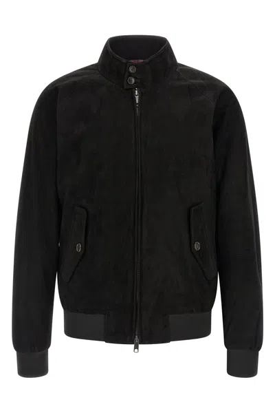 Baracuta Harrington Standing-collar Jacket In Black