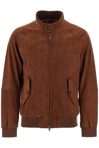 Baracuta Harrington G9 Suede In Brown