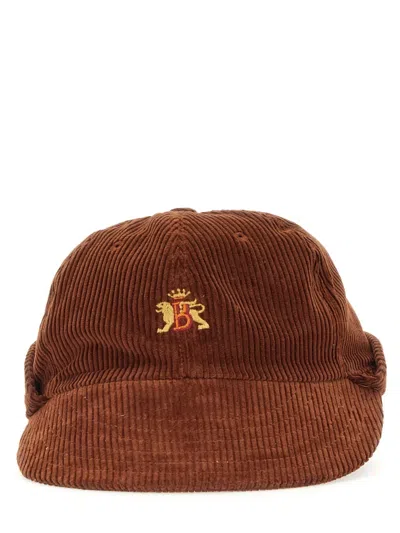Baracuta Hat With Logo In Brown