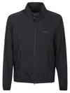 Baracuta High-collar Lightweight Polyamide G9 Jacket In Black