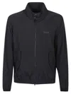 Baracuta High-collar Lightweight Polyamide G9 Jacket In Black