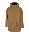 Baracuta Hooded Casual Jacket In Brown