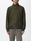 Baracuta Melton G9 Jacket With Double-slider Zipper In Green