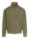 Baracuta G9 Harrington Jacket In Cotton Blend In Green