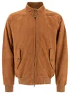 Baracuta Buttoned High Collar Jacket With Raglan Sleeves