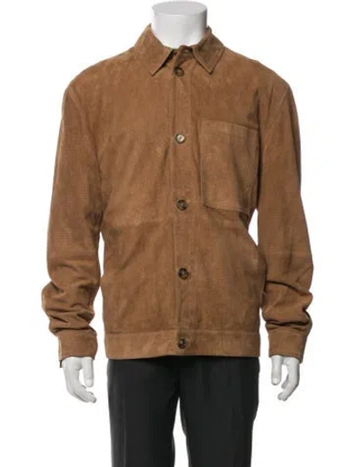 Pre-owned Baracuta Leather Jacket In Brown