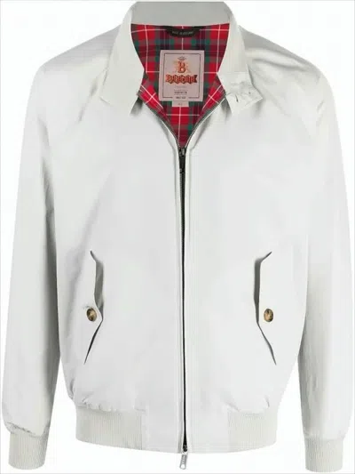 Baracuta Giubbotto G9 Harrington Grigio Chiaro  In White