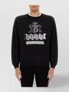 Baracuta Oversize Cotton Blend Sweatshirt In Black