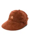 Baracuta Logo-embroidered Corduroy Cap In Brown