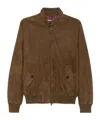 Baracuta Suede Jacket In Brown
