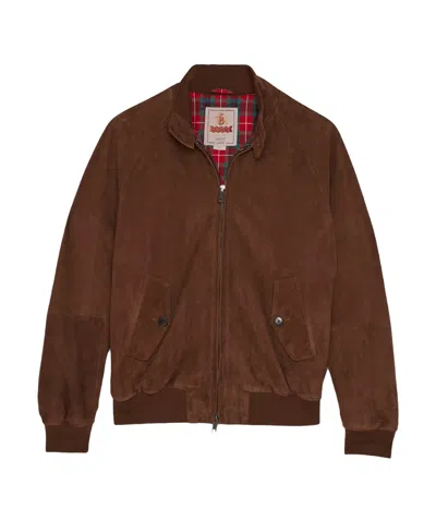 BARACUTA LONG-SLEEVED LEATHER JACKET