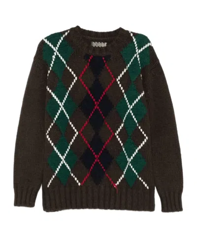 Baracuta Long-sleeved Sweater In Black