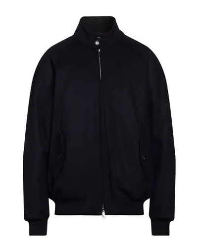 Baracuta Man Jacket Midnight Blue Size 44 Virgin Wool, Polyamide, Cashmere In Blue
