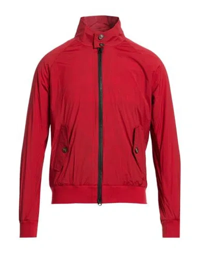 Baracuta Man Jacket Tomato Red Size 34 Nylon, Polyurethane