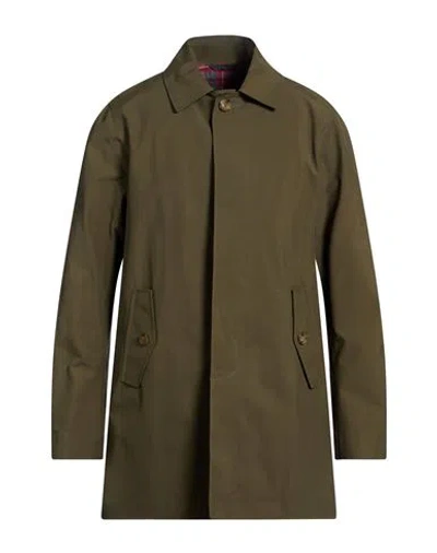 Baracuta Man Overcoat & Trench Coat Military Green Size 38 Cotton, Polyester